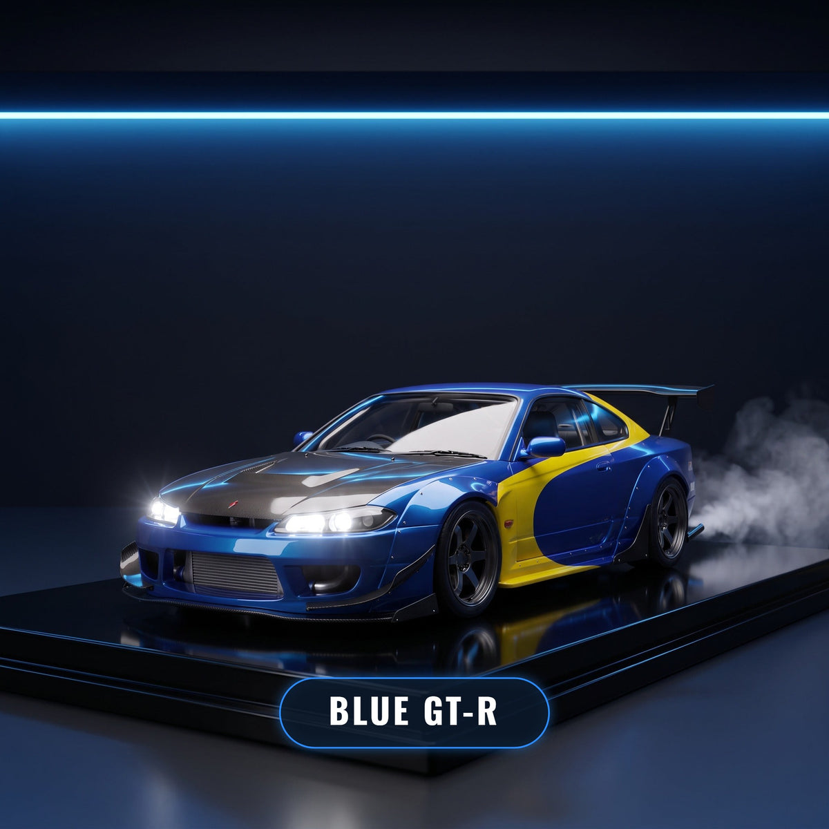 Blue GT-R